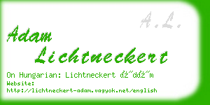 adam lichtneckert business card